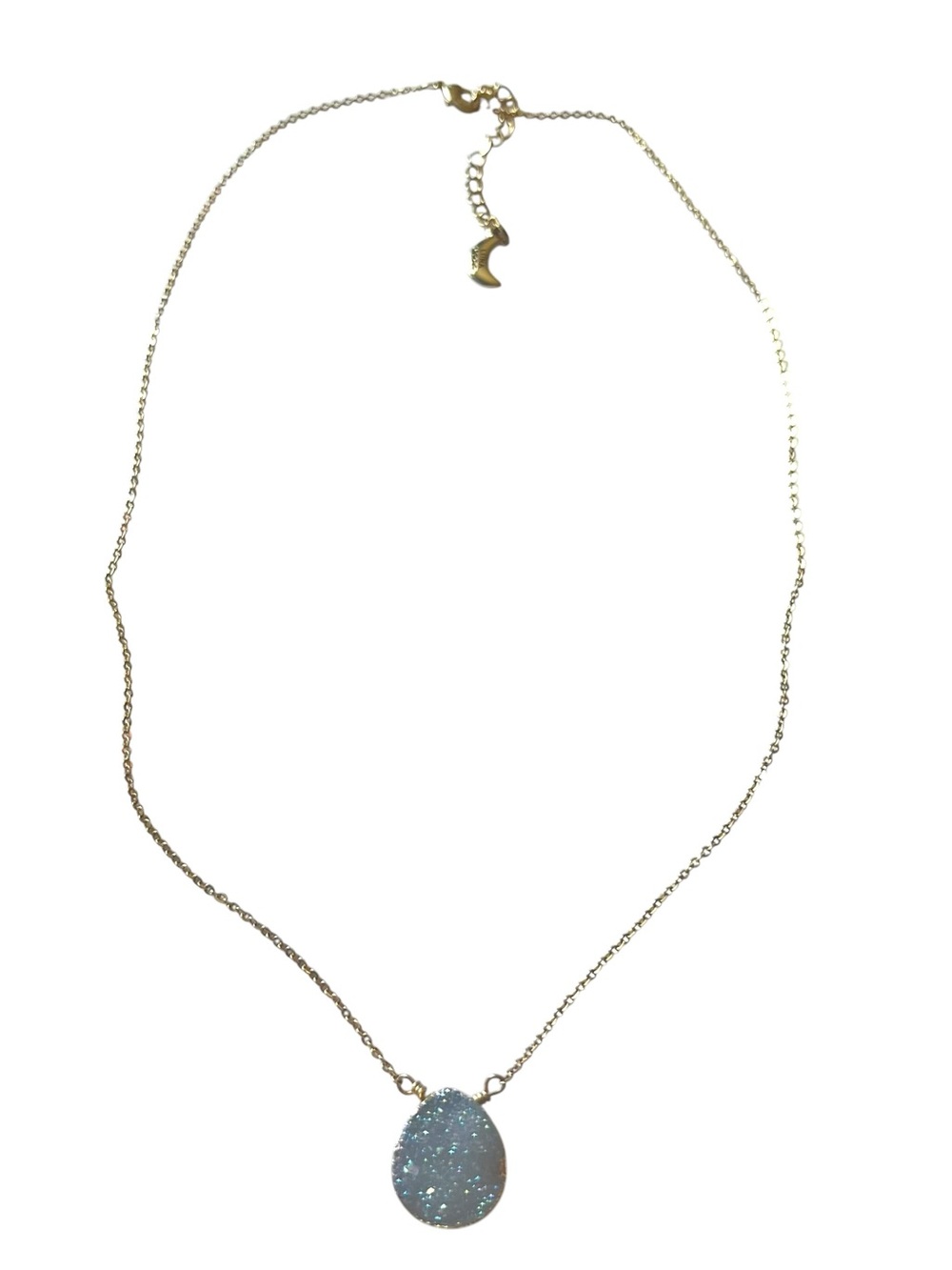 Luna Norte 14KGP Druzy Pendant Necklace